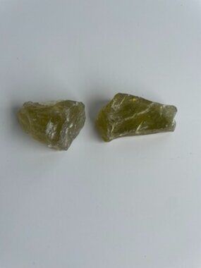Raw Green Serpentine Crystal Lot Natural Stone Pair Healing Crystals